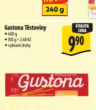 Gustona Těstoviny 400 g  