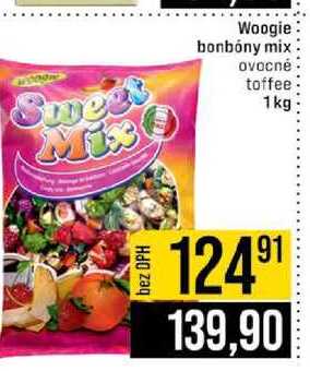 Woogie bonbóny mix ovocné toffee 1 kg
