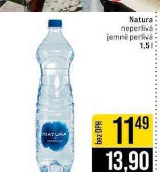 Natura neperlivá jemně perlivá 1,5l