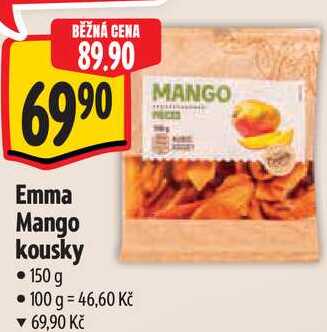 Emma Mango kousky, 150 g 