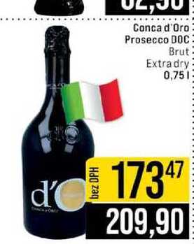 Conca d'Oro Prosecco DOC Brut Extra dry 0,75l