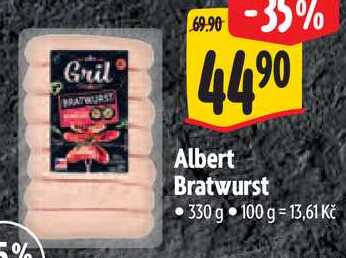 Albert Bratwurst, 330 g  