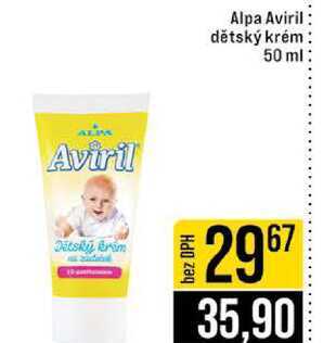 Alpa Aviril dětský krém 50 ml