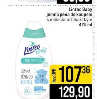 Linteo Baby jemná pěna do koupele s měsíčkem lékařským 425 ml 