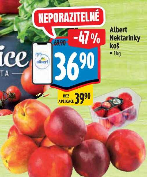   Albert  Nektarinky koš 1kg 