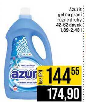 Azurit gel na praní různé druhy 42-62 dávek