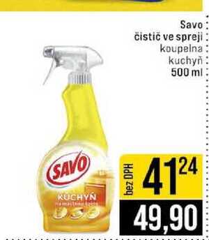 Savo čistič ve spreji koupelna kuchyň 500 ml