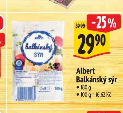  Albert Balkánský sýr 180 g 