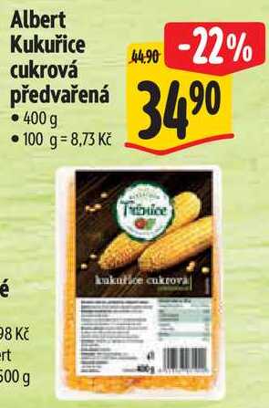 Albert Kukuřice cukrová předvařená, 400 g 