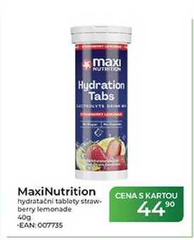 MaxiNutrition hydratačni tablety straw berry lemonade 40g