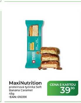 MaxiNutrition proteinová tyčinka Soft Banana Caramel 45g