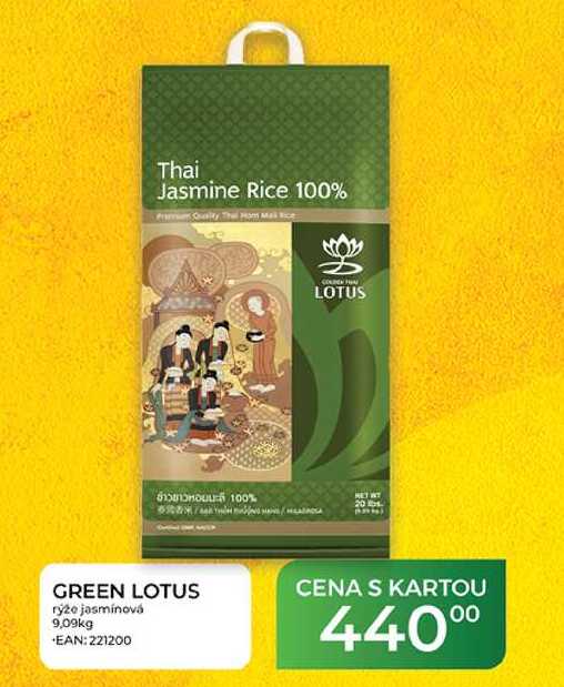 GREEN LOTUS rýže jasmínová 9,09kg