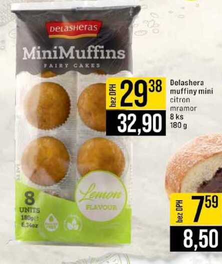 Delashera muffiny mini citron mramor 8 ks 180 g 