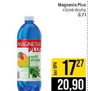 Magnesia Plus různé druhy 0,7l