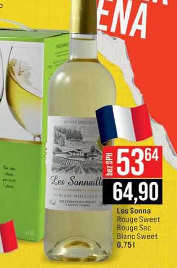 Les Sonna Rouge Sweet Rouge Sec Blanc Sweet 0,75l 