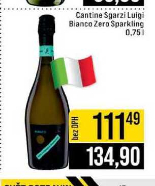 Cantine Sgarzi Luigi Bianco Zero Sparkling 0,75l