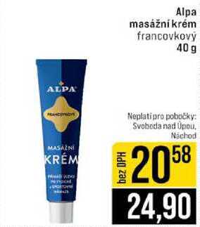 Alpa masážní krém francovkový 40 g