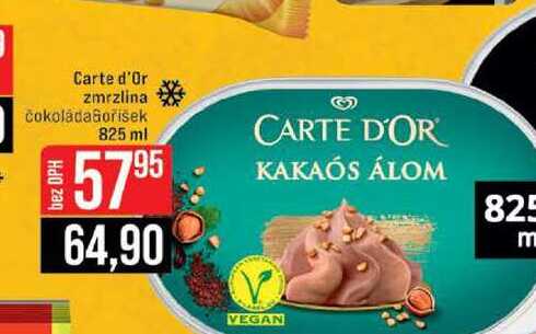 Carte d'Or zmrzlina čokoláda orisek 825 ml 