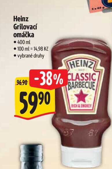 Heinz Grilovací omáčka  400 ml  