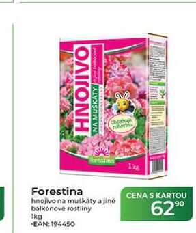 Forestina hnojivo na muškáty a jiné balkonové rostliny 1kg