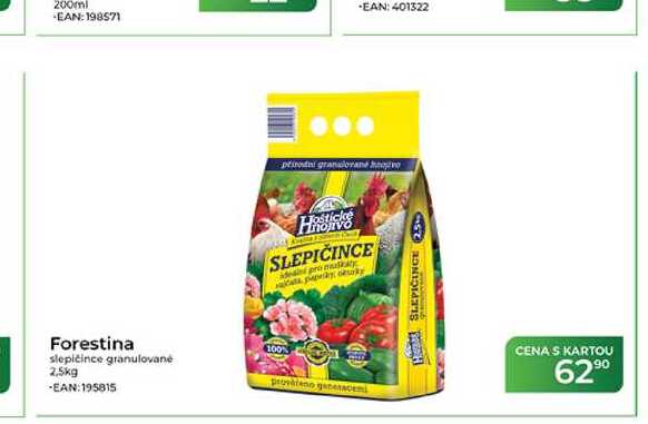 Forestina slepičince granulované 2,5kg