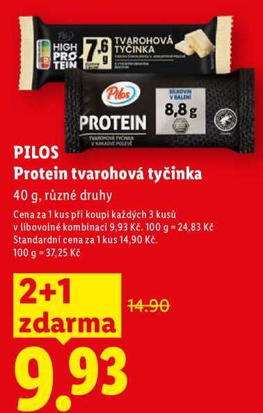 PILOS Protein tvarohová tyčinka, 40 g