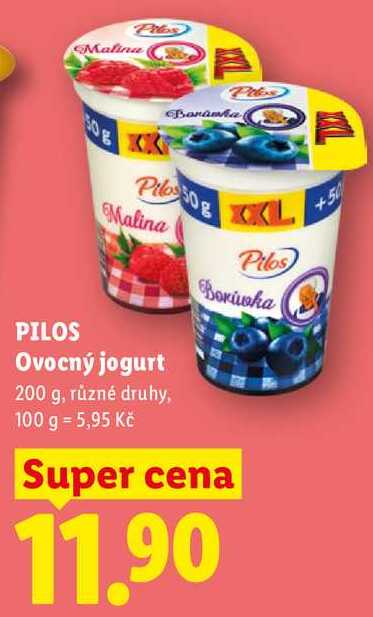 PILOS Ovocný jogurt, 200 g