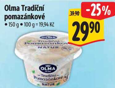 Olma Tradiční pomazánkové, 150 g 
