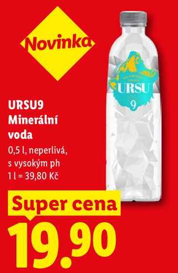 URSU9 Minerální voda, 0,5 l