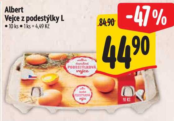 Albert Vejce z podestýlky L, 10 ks