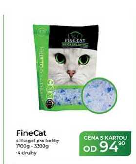 FineCat silikagel pro kočky 1700g-3300g