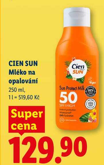 CIEN SUN Mléko na opalování, 250 ml