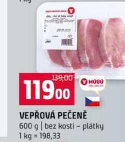 Vepřová pečeně bez kosti 1kg
