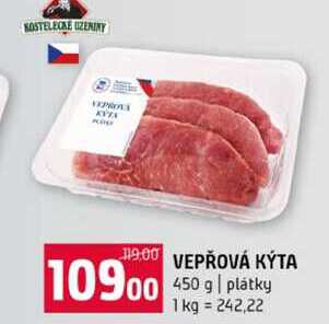 VEPŘOVÁ KÝTA 450 g plátky 