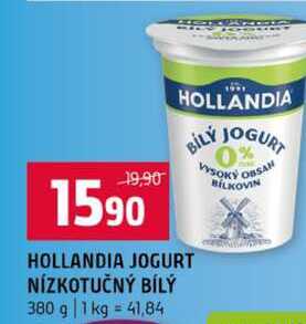 HOLLANDIA JOGURT NÍZKOTUČNÝ BÍLÝ 380 g 