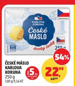 ČESKÉ MÁSLO KARLOVA 250g