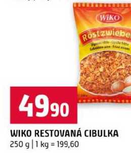 WIKO RESTOVANÁ CIBULKA 250 g