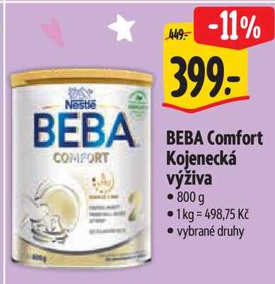 BEBA COMFORT Kojenecká výživa, 800 g 