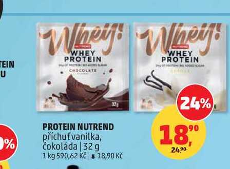 PROTEIN NUTREND příchuť vanilka, čokoláda 32 g