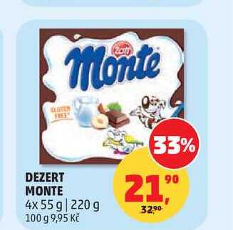 DEZERT MONTE 4x 55 g | 220 g