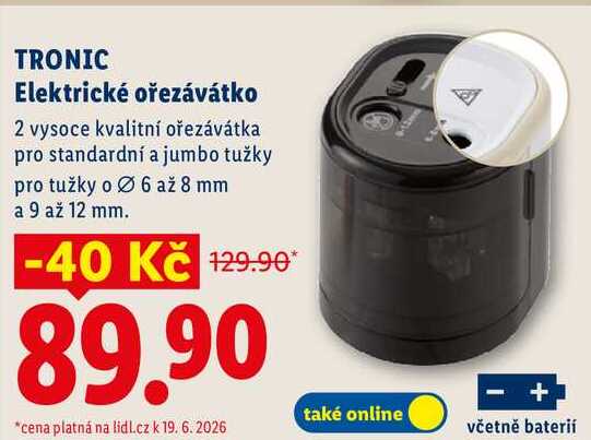 TRONIC Elektrické ořezávátko 