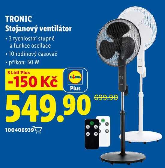 TRONIC Stojanový ventilátor 