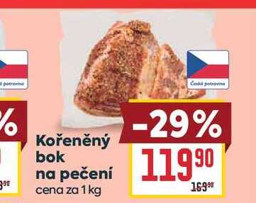Kořeněný bok na pečení cena za 1 kg