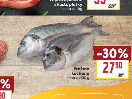 Pražma kuchaná cena za 100 g