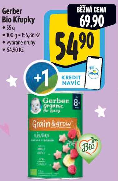 Gerber Bio Křupky, 35 g 