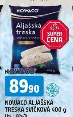 NOWACO ALJAŠSKÁ TRESKA SVÍČKOVÁ 400 g
