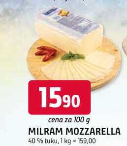MILRAM MOZZARELLA 40% tuku, 100 g