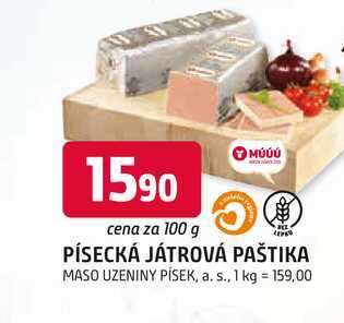 PÍSECKÁ JÁTROVÁ PAŠTIKA 100g