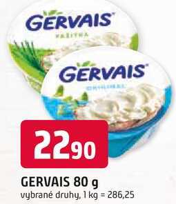 GERVAIS 80 g vybrané druhy