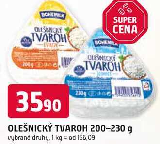 BOHEMILK OLEŠNICKÝ TVAROH 200-230 g 